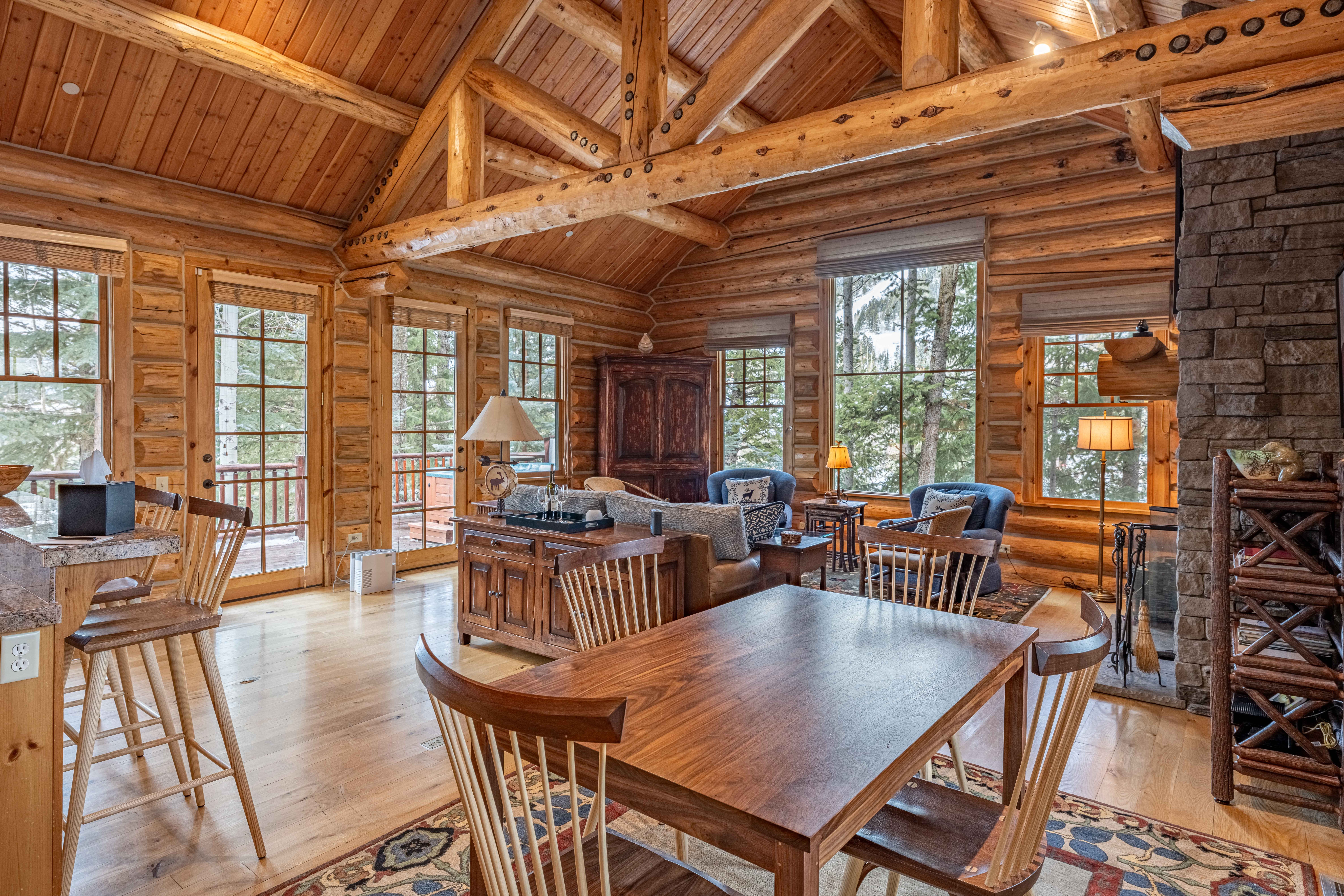 Open living and dining